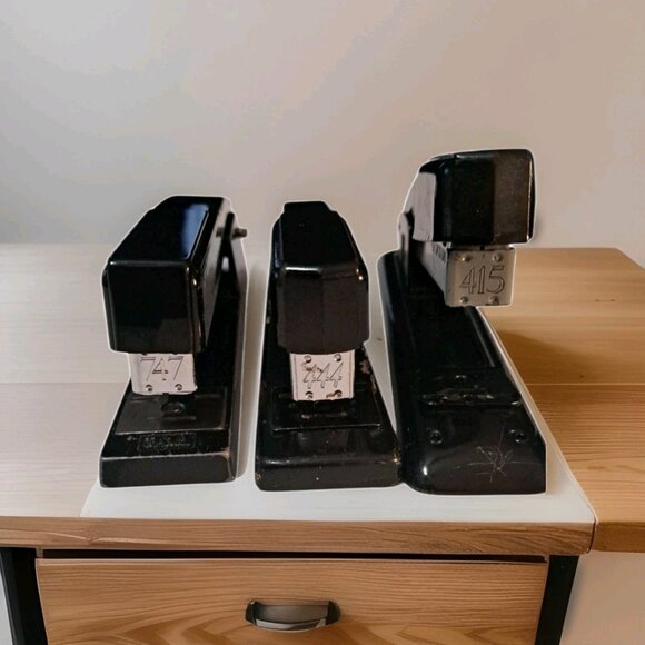 Vintage Swingline Stapler 3 Models 747, 444, 415 Ford USA MCM Office Works Lot - Picture 1 of 16